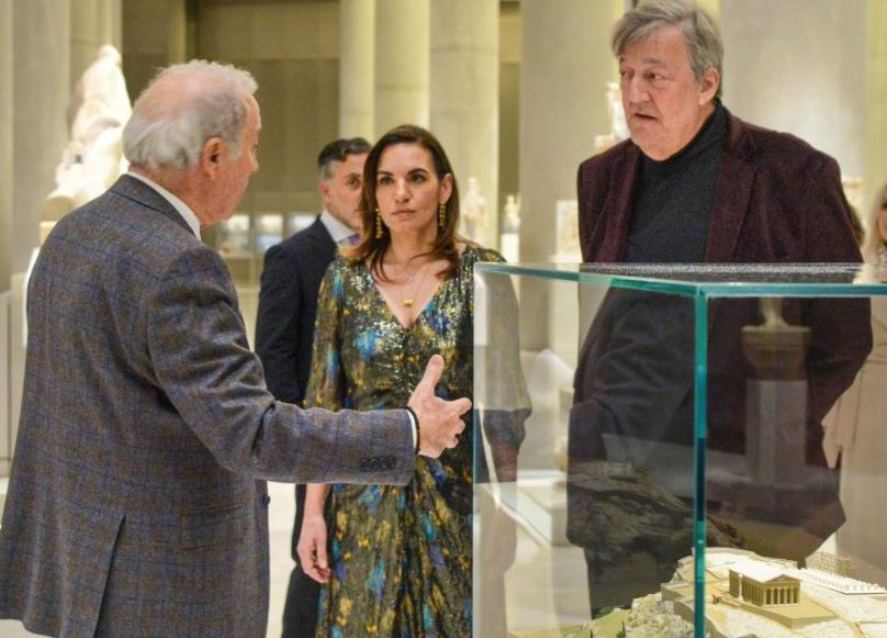 Stephen Fry in Athens to launch Odyssey: The Greek Myths Reimagined and speaks on the Parthenon Marbles